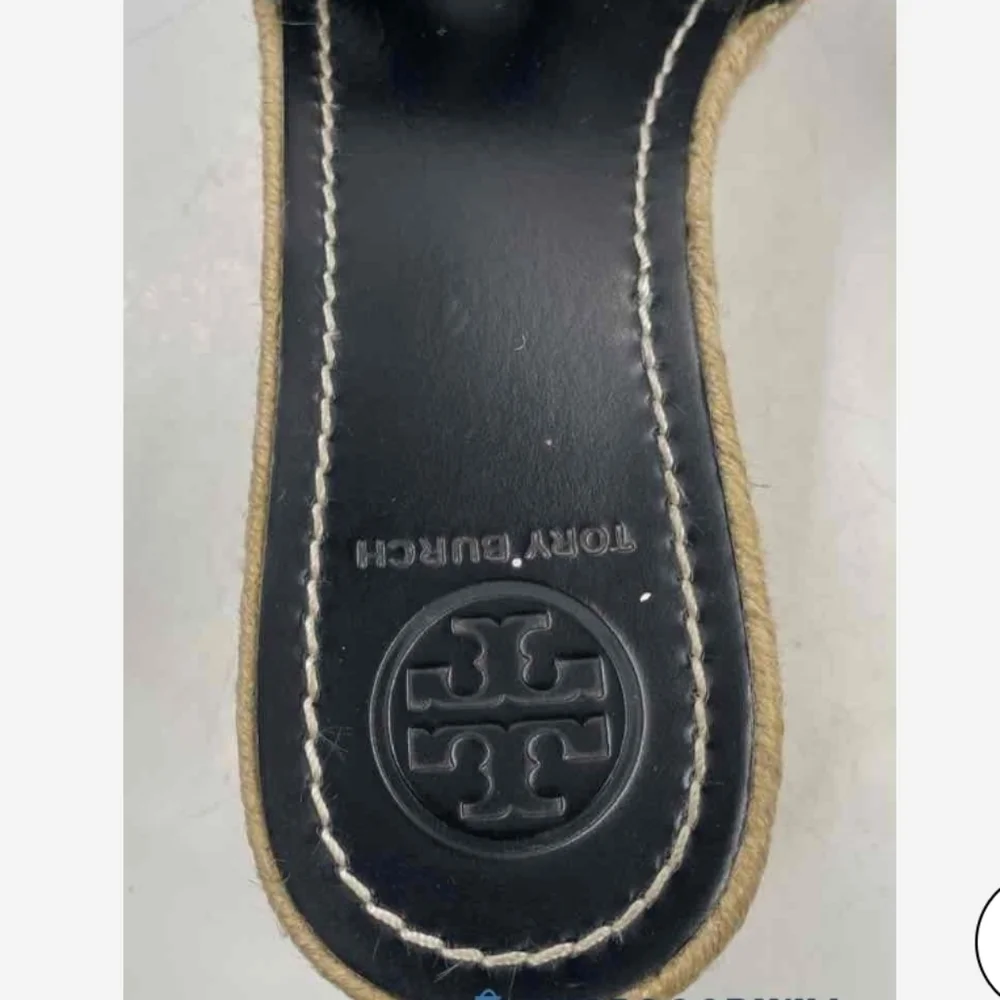 Tory Burch Black Espadrilles Platform Sandals